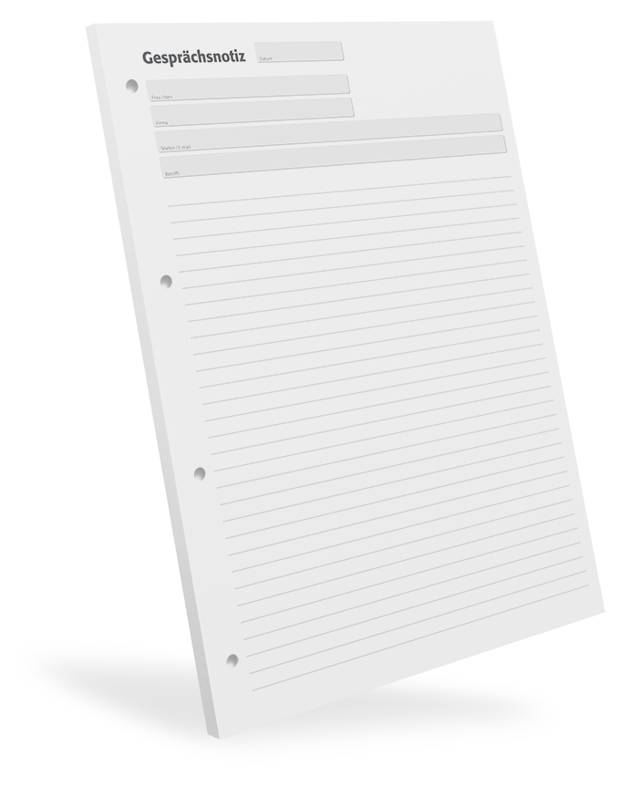 1302020602 Gesprächsnotizblock DIN A4 liniert - 5er Pack Gesprächsnotizblock DIN A4 liniert - 5er Pack
