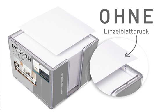 1017140040 Doppelwandige Zettelbox im Digitaldruck Doppelwandige Zettelbox im Digitaldruck