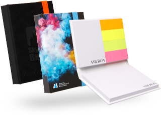 BIZSTIX® Hardcover-Set Haftnotizen im bedruckten Buchumschlag