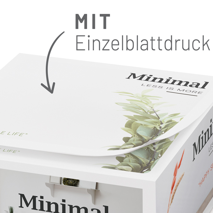 Notiz-Zettelklotz 10 x 10 x 5 cm im Digitaldruck auf Mini-Holzpalette Notiz-Zettelklotz 10 x 10 x 5 cm im Digitaldruck auf Mini-Holzpalette