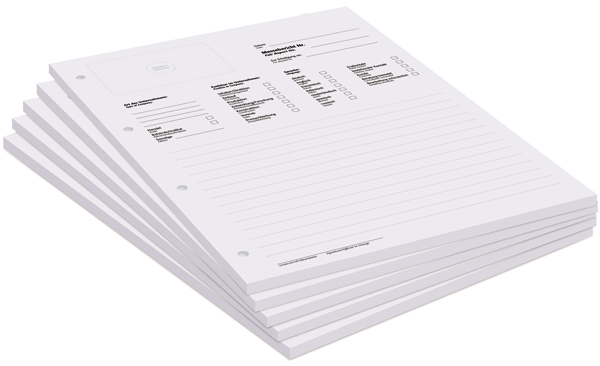 Messeberichtblock A4 liniert Messeberichtblock A4 liniert