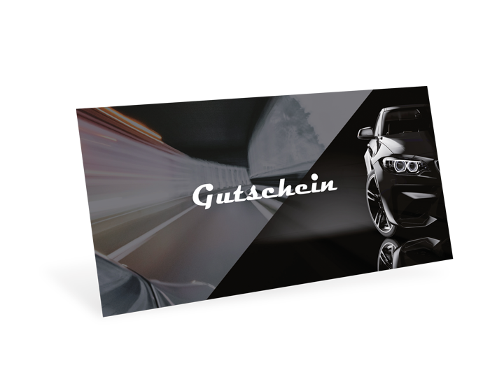1208010388 Gutscheinkarte Classic "Speed" individuell Gutscheinkarte Classic "Speed" individuell