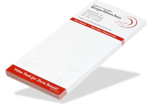 Kellnerblock Individuell Kellnerblock Individuell