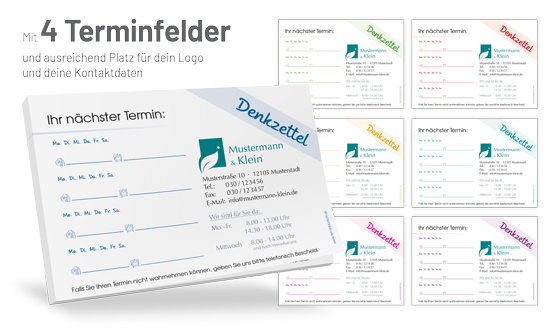 1202010401 Terminzettel Classic #1.4 Terminzettel Classic #1.4