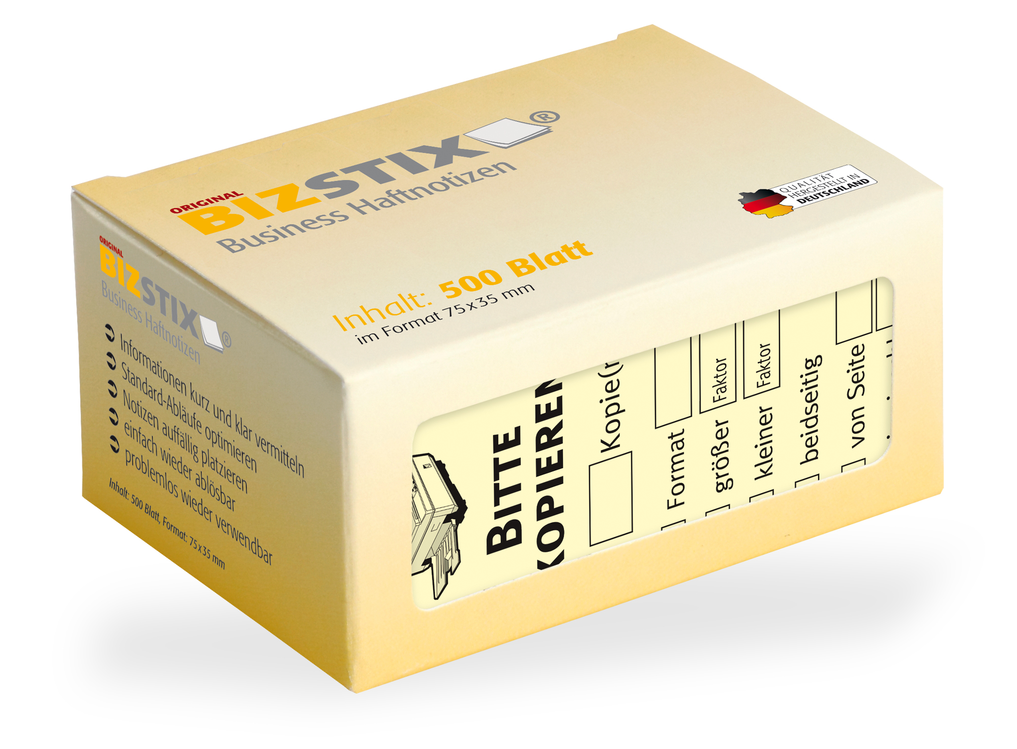 BIZSTIX® Business Haftnotizen "Bitte kopieren"