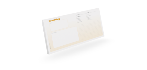 Haftnotiz-Kurzmitteilung Haftnotiz-Kurzmitteilung