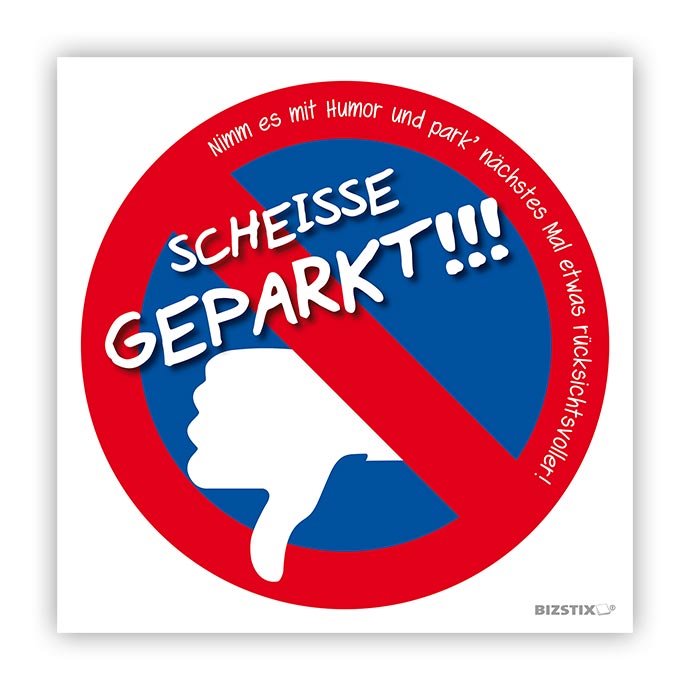 BIZSTIX® Haftnotizen Motiv "Parksünder" BIZSTIX® Haftnotizen Motiv "Parksünder"