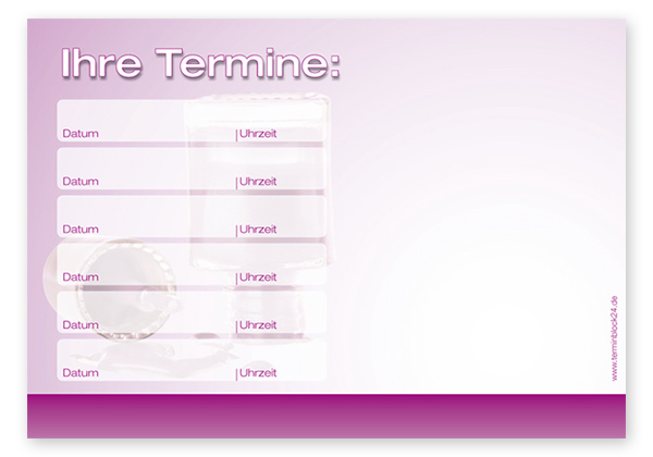 Terminzettel "bright color" - 6 Termine Terminzettel "bright color" - 6 Termine