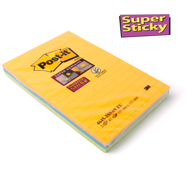 Post-it® Signal Notes liniert 101 x 152 mm Post-it® Signal Notes liniert 101 x 152 mm
