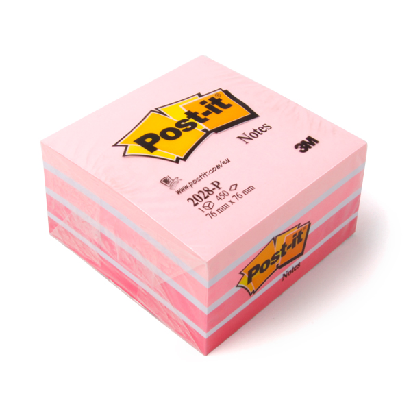 Post-it® Haftnotiz-Würfel pink