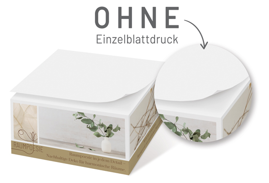 1017100540 Notiz-Zettelklotz 10 x 10 x 5 cm im Digitaldruck Notiz-Zettelklotz 10 x 10 x 5 cm im Digitaldruck