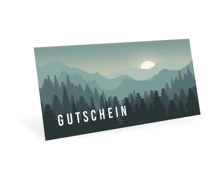 1208010380 Gutscheinkarte Classic "Wanderlust" individuell Gutscheinkarte Classic "Wanderlust" individuell