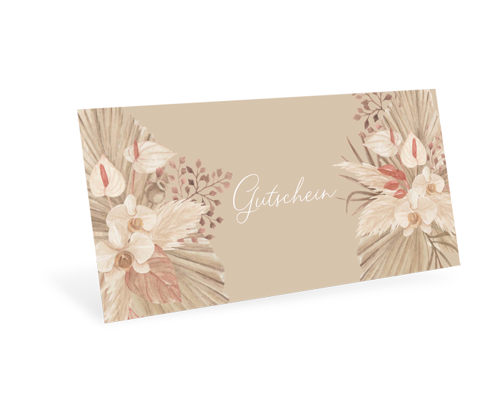 1209010368 Gutscheinkarte Classic "Dried Flowers" Gutscheinkarte Classic "Dried Flowers"