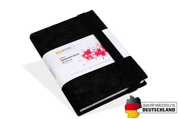 177004 BIZBOOX® Spiegelsamt schwarz DIN A6 BIZBOOX® Spiegelsamt schwarz DIN A6
