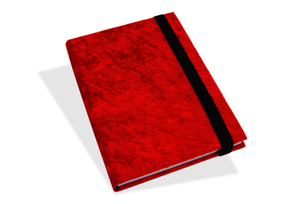 BIZBOOX® Spiegelsamt dunkelrot DIN A5 BIZBOOX® Spiegelsamt dunkelrot DIN A5