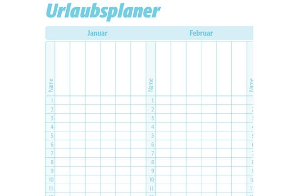 Terminplaner 1 Spalte - 15 Minutentakt Terminplaner 1 Spalte - 15 Minutentakt