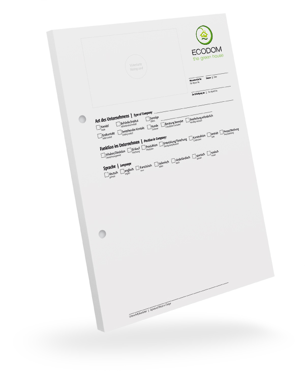 1303010405 Messeberichtblock A5 blanko weiss Messeberichtblock A5 blanko weiss