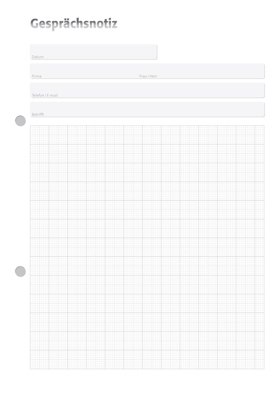 Gesprächsnotizblock A5 millimeterkariert individuell