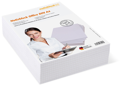 Notizblock Office DIN A4 - 10er Pack
